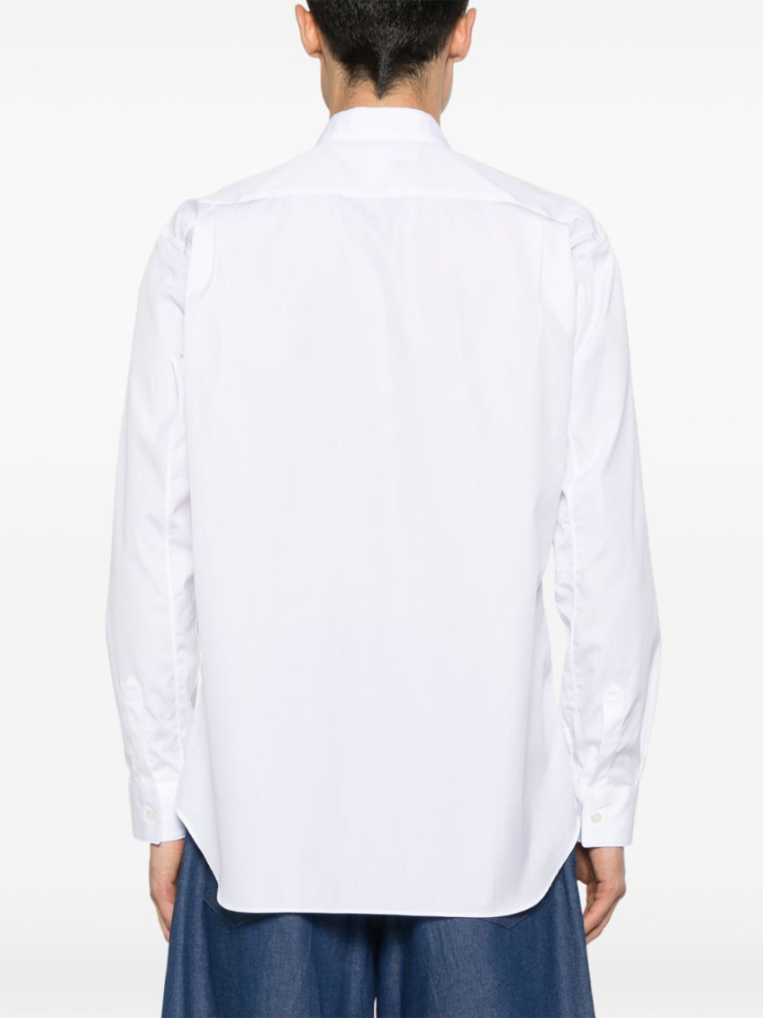White Long Sleeve Striped Shirt