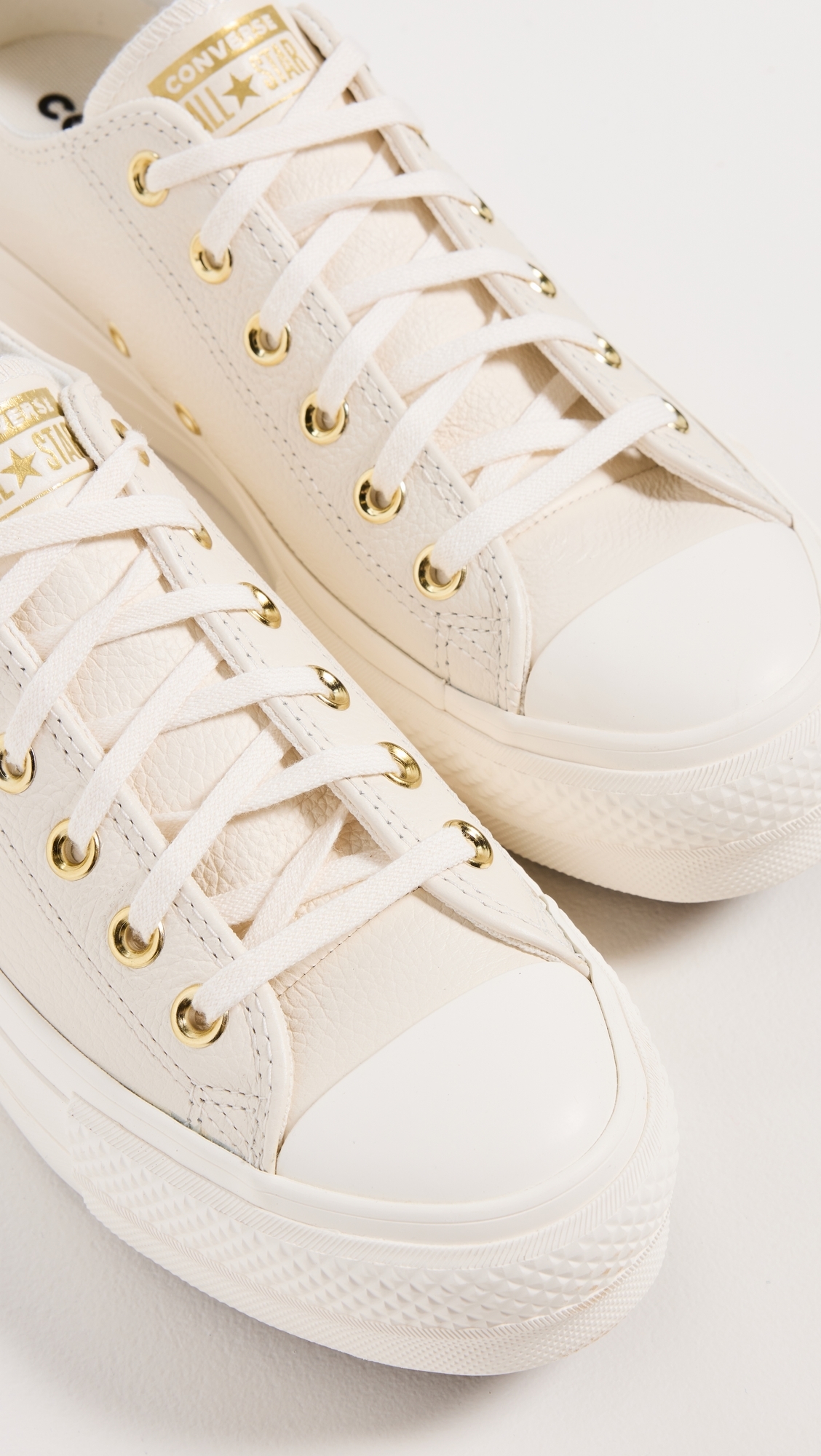 Chuck Taylor All Star Lift Platform Gold Sneakers Egret/Gold
