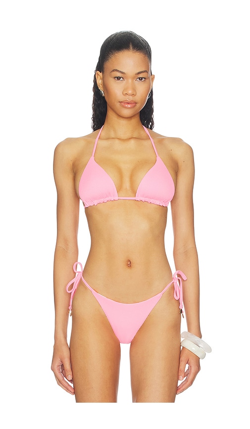 Maaji Rose Mirage Balmy Bikini Top in Pink. - M also in