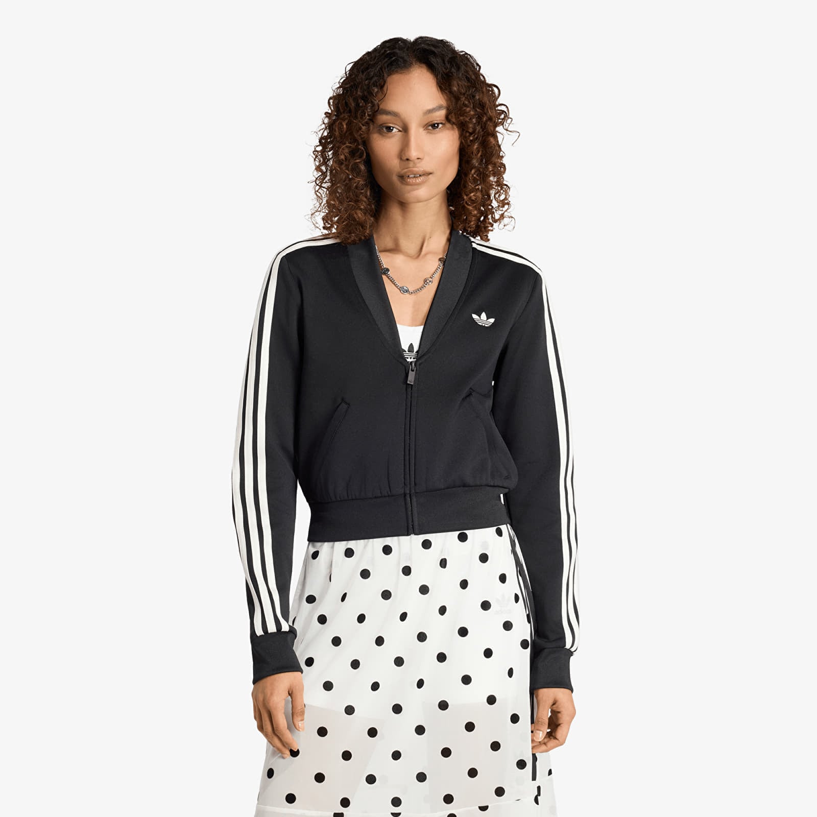 Sweatshirt adidas V-Neck Superstar Track Top Black