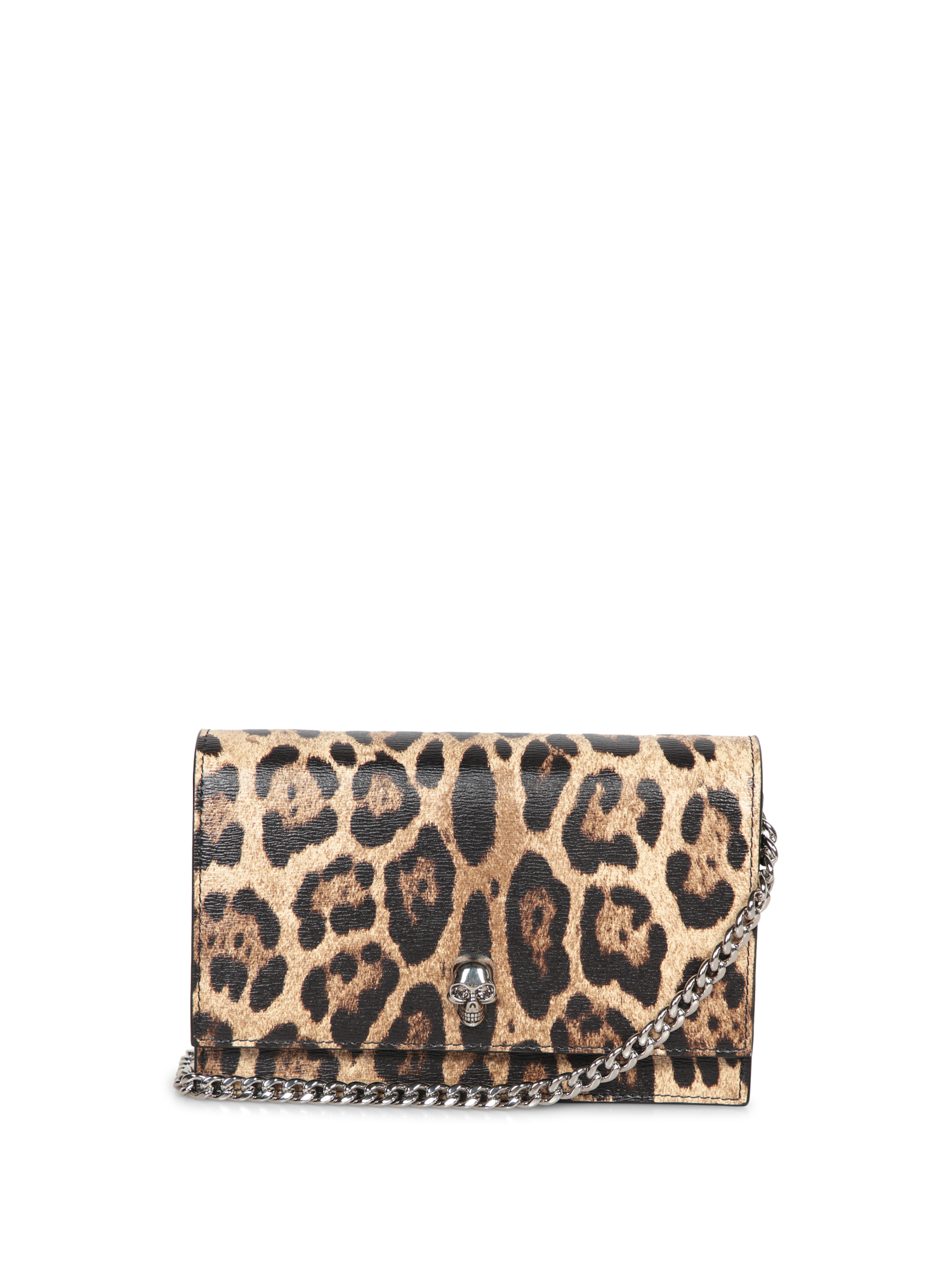 Small Skull Bag With Leopard Print