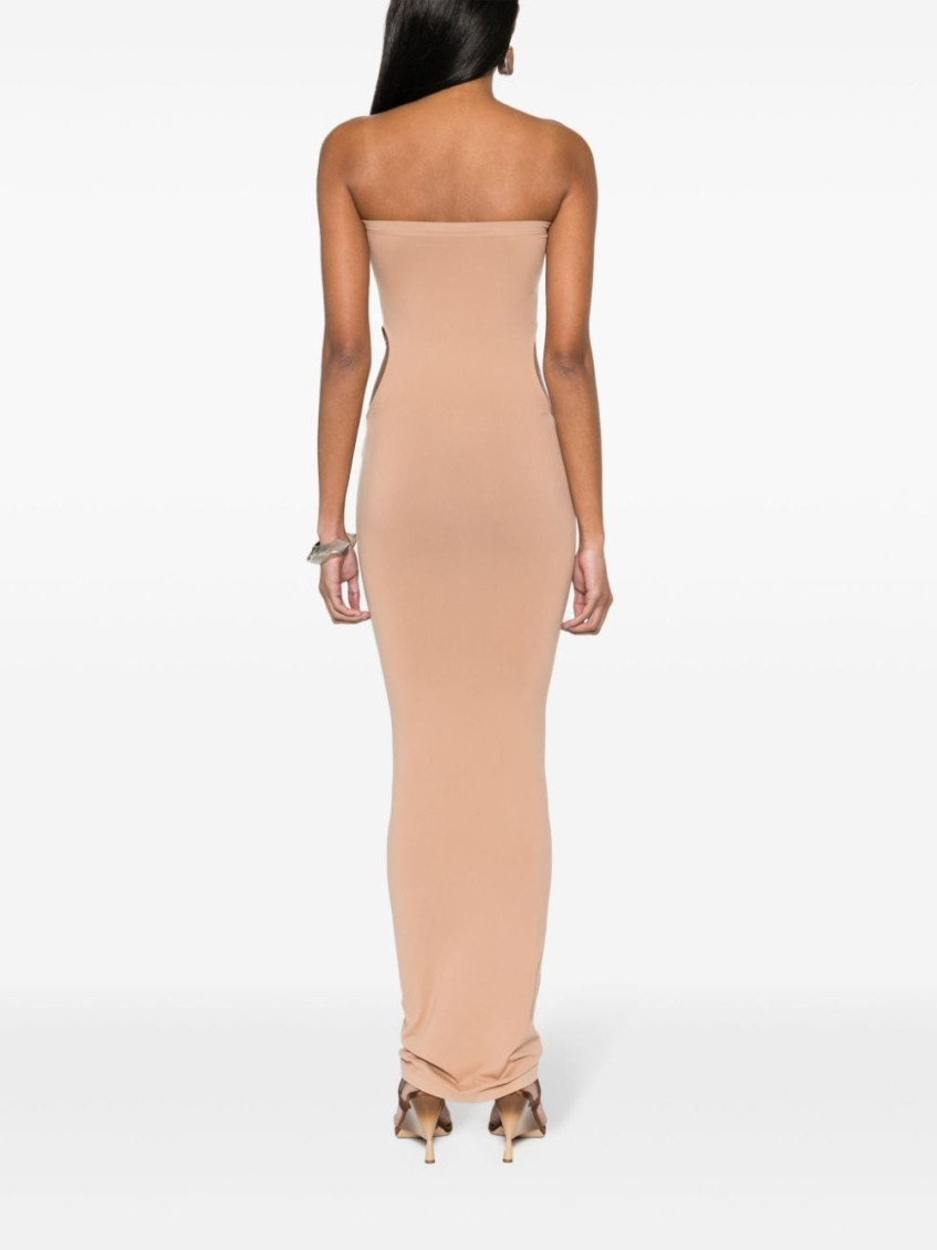 Fatal cut-out midi dress - Neutrals