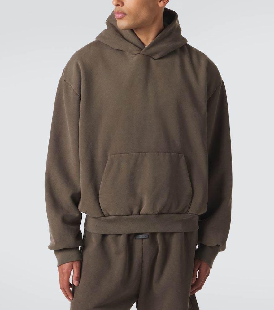 Cotton jersey hoodie