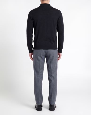 Man Sweater Charcoal Size 36 Merino Wool