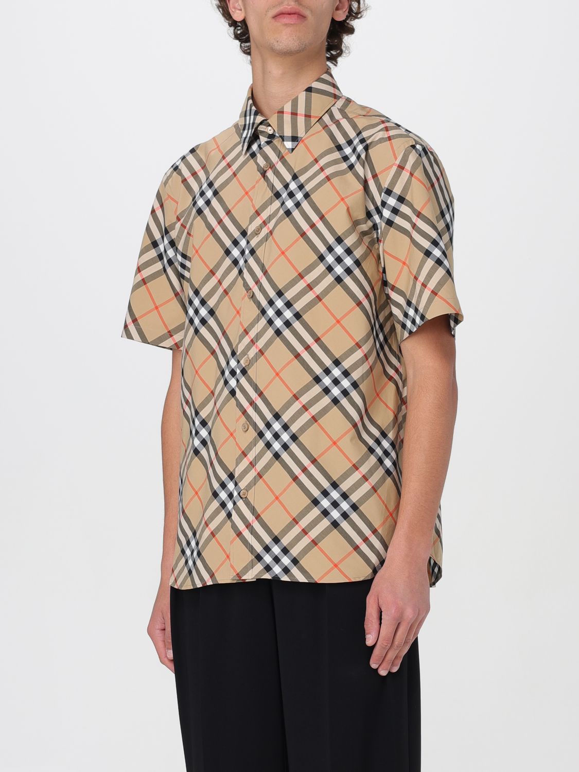Shirt Men color Beige