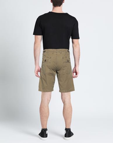 Man Shorts & Bermuda Shorts Military green Size 30 Cotton
