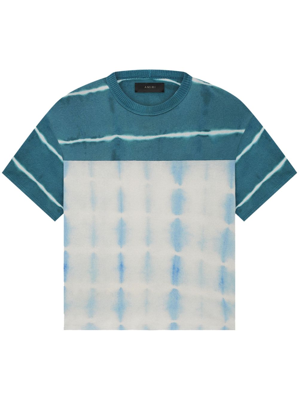 Logo-print tie-dye sweatshirt - Blue