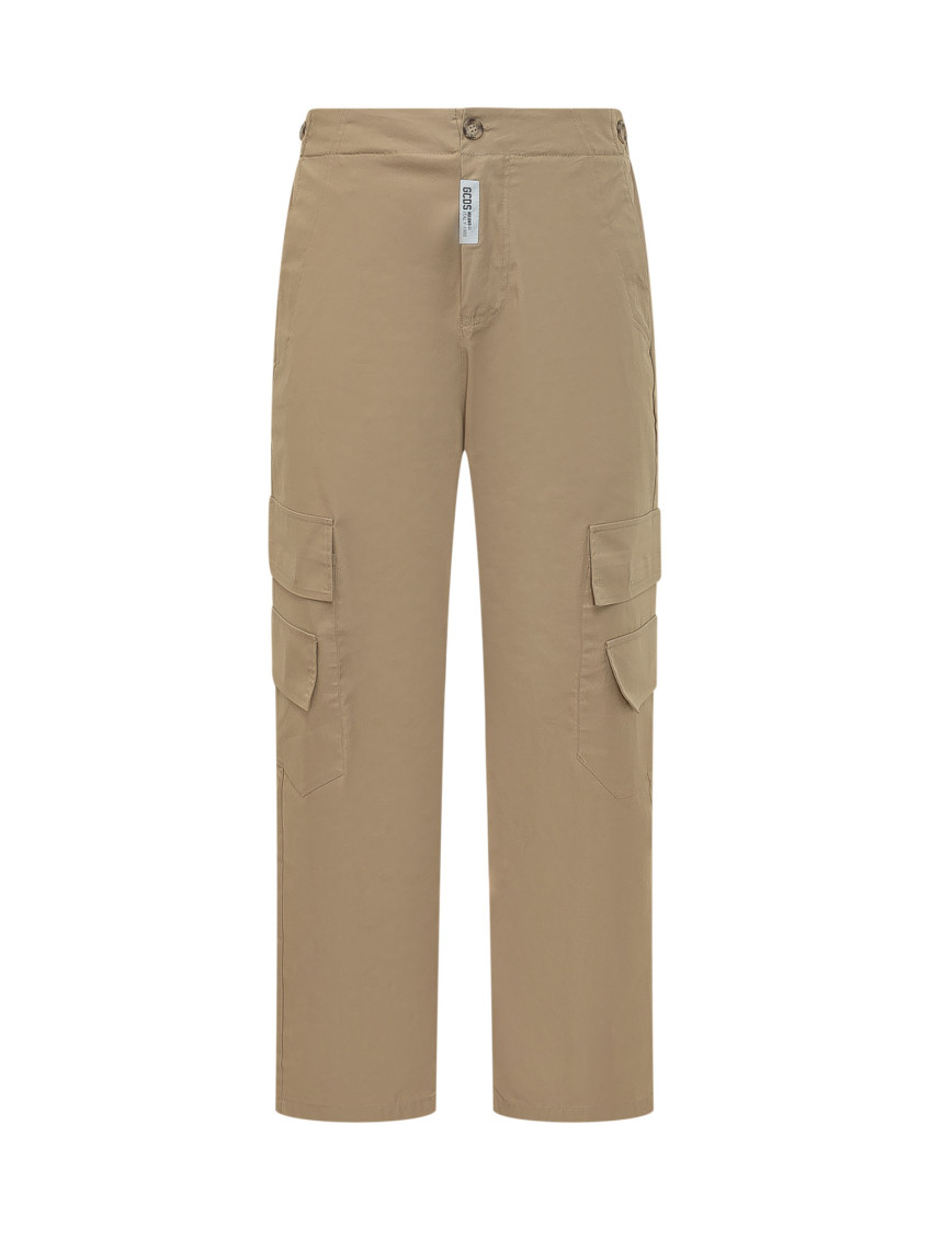 Beige Straight Cargo Pants