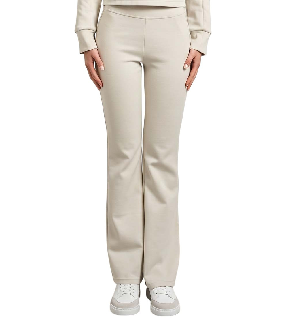 Beige Regular Elasticated Pants