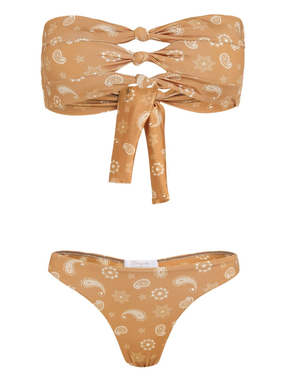 Paisley-print bikini - Yellow