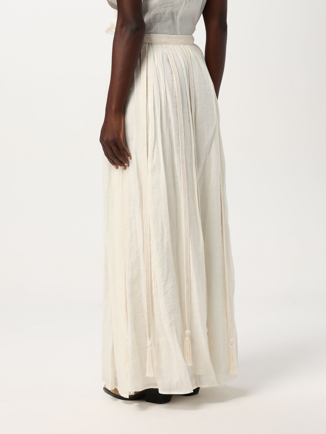 Corrine midi skirt - White