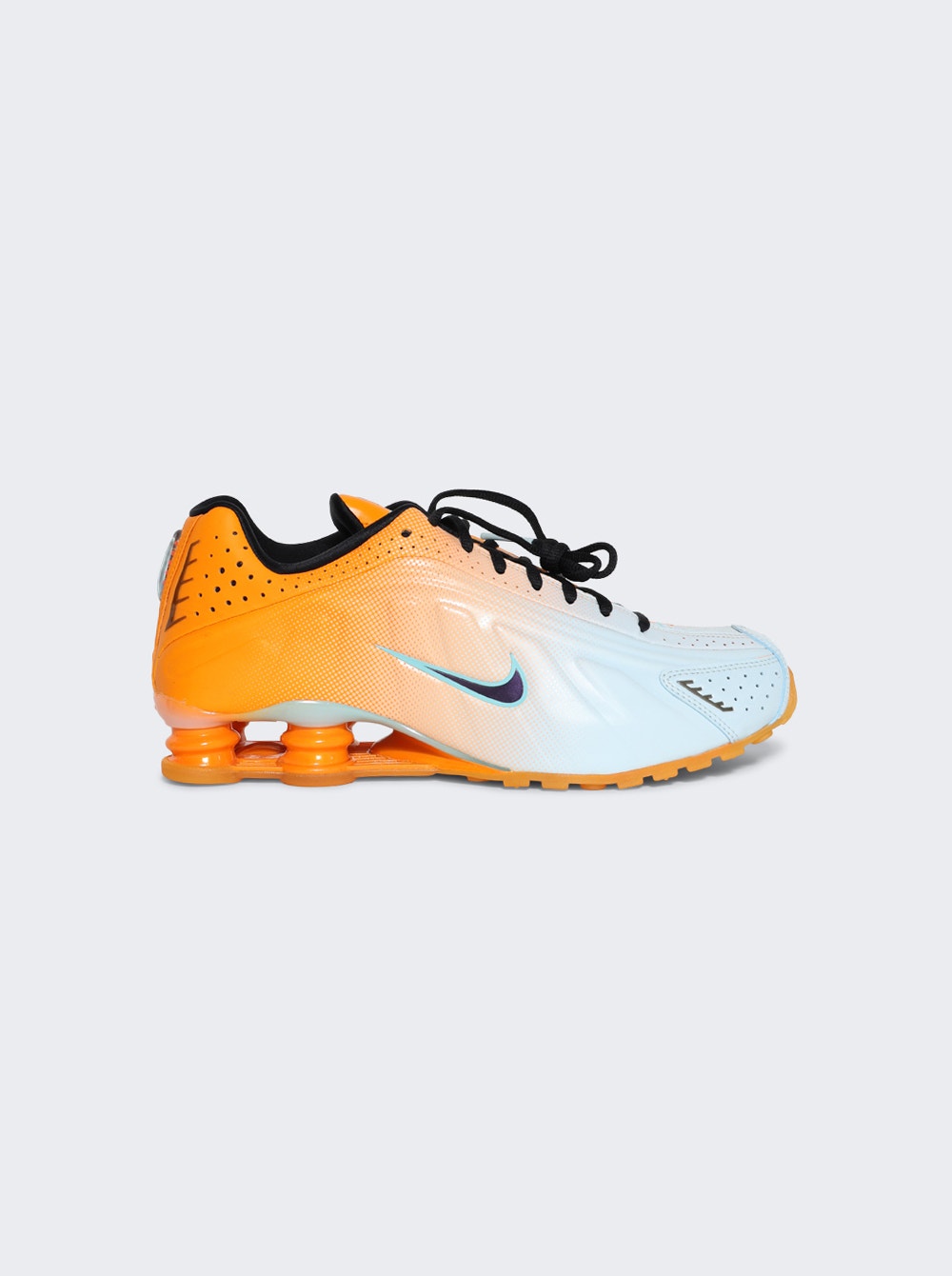 Shox R4 Ab Sneakers Vivid Orange And Black-glacier Blue