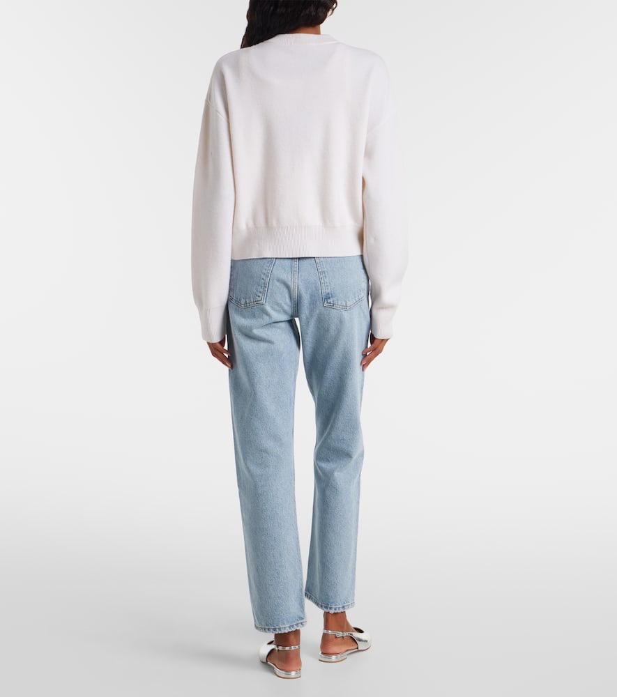 Sequined wool and cashmere cardigan