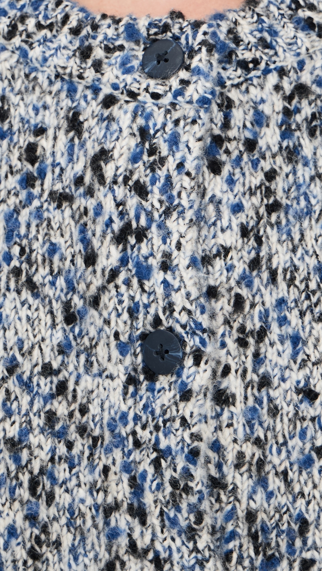 Tania Knitted Cardigan Blue Mix