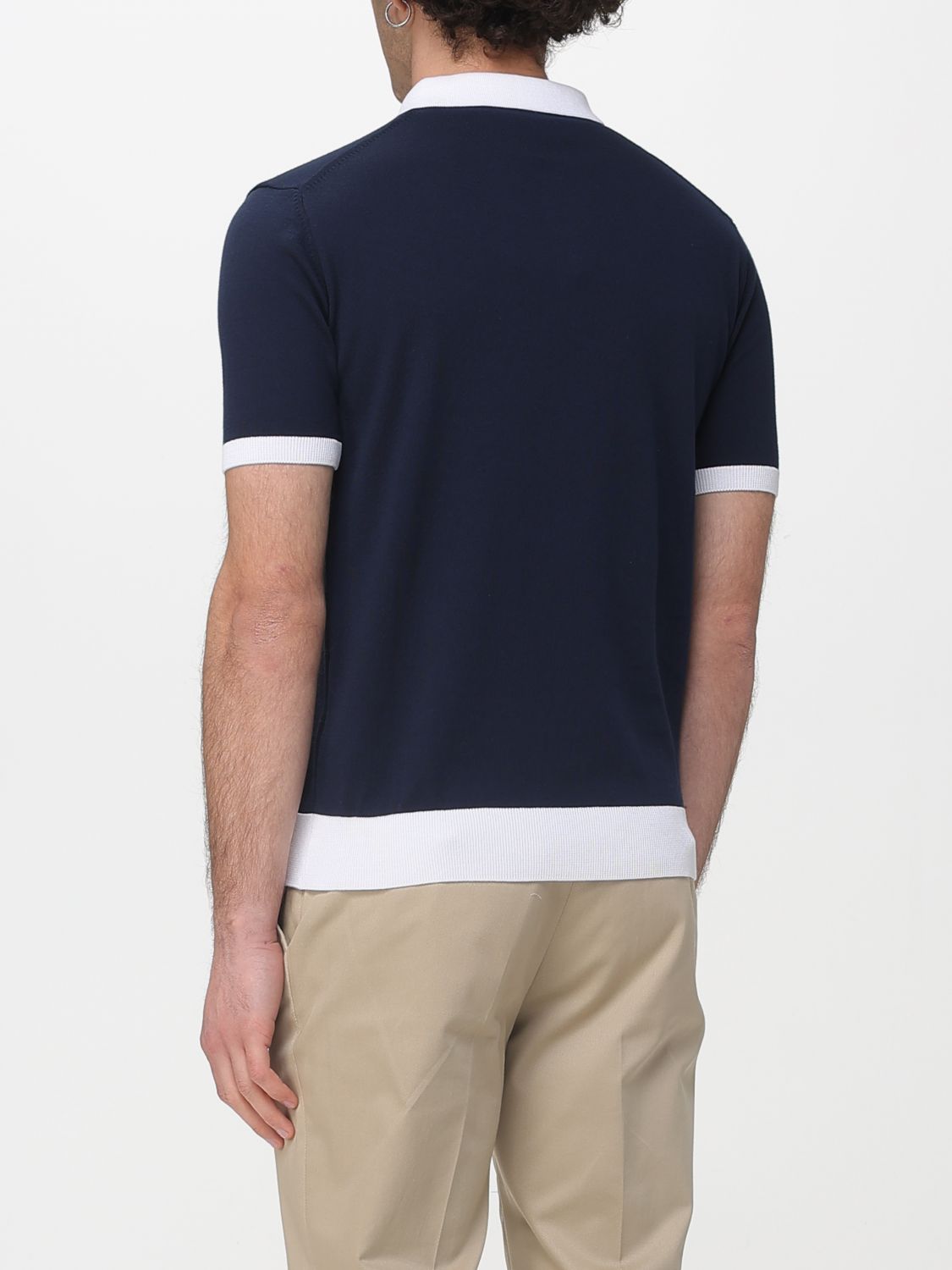 Polo Shirt Men color Blue