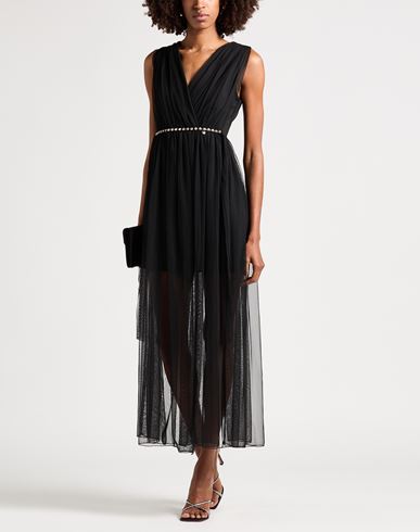 Woman Maxi dress Black Size L Polychloride