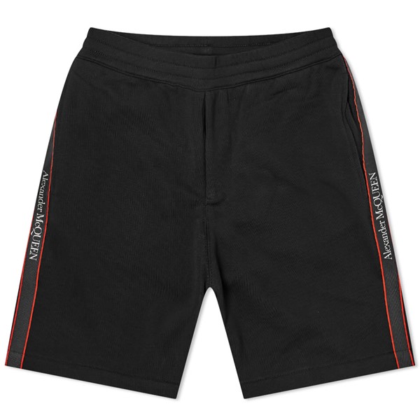 Logo tape track pants