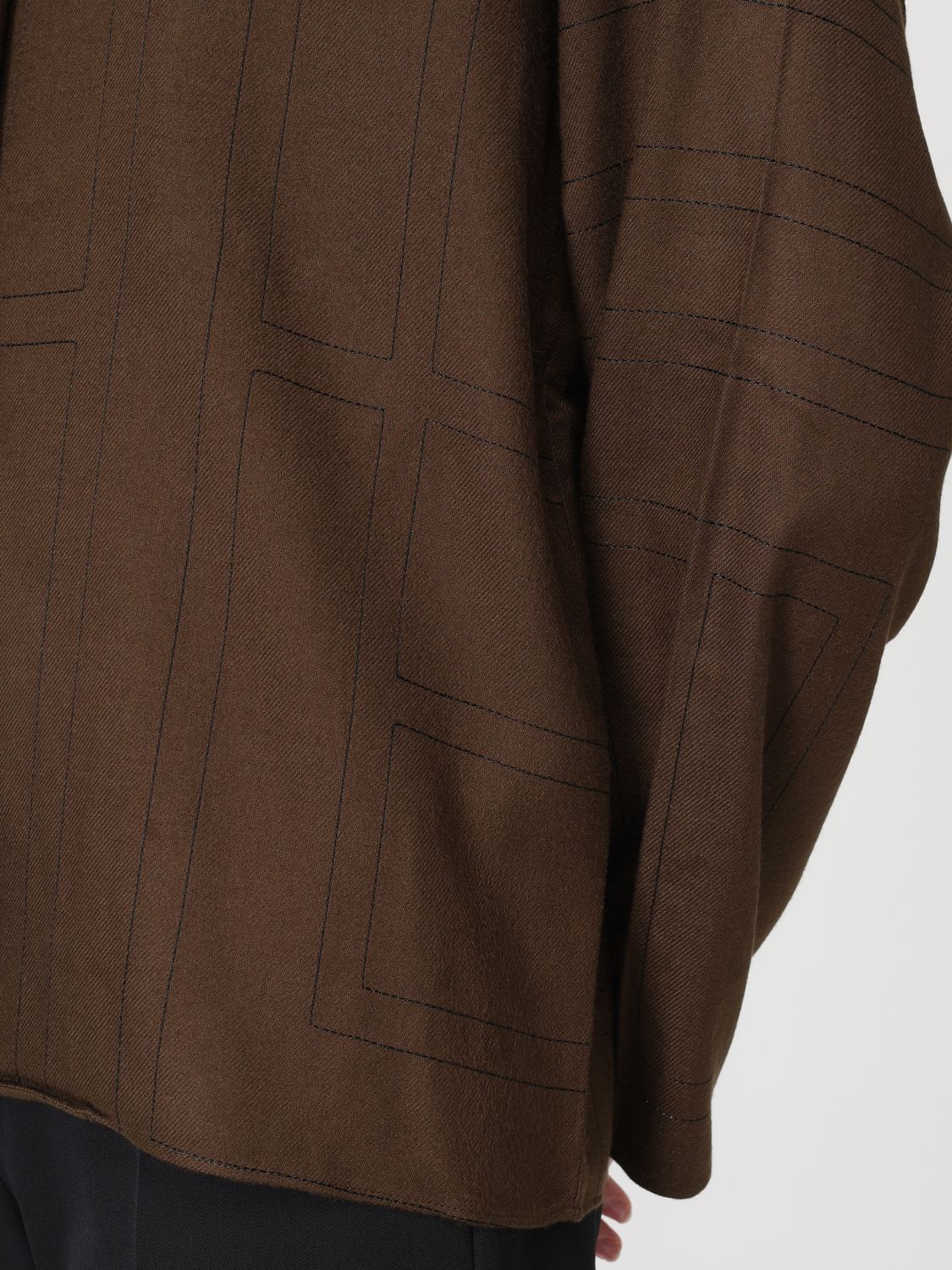 Monogram flannel shirt - Black