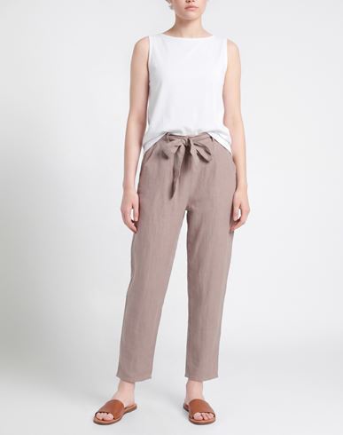 Woman Pants Grey Size 6 Linen