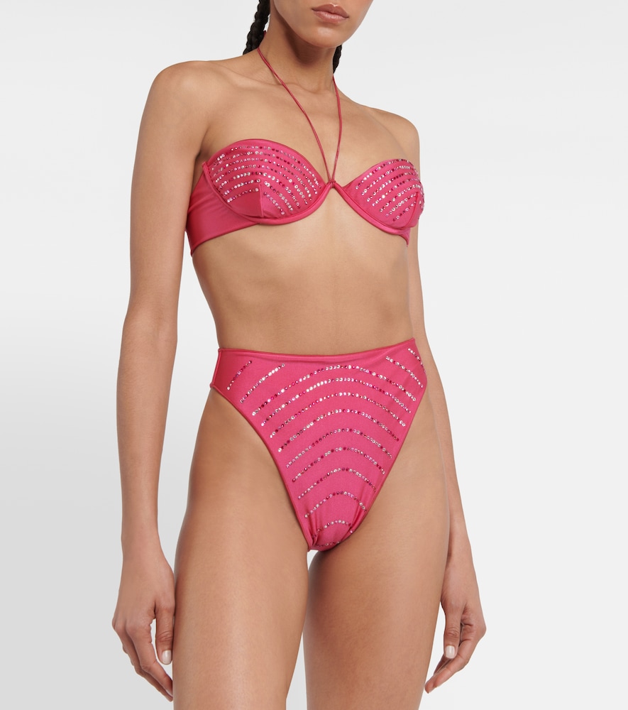 Gem embellished bikini set