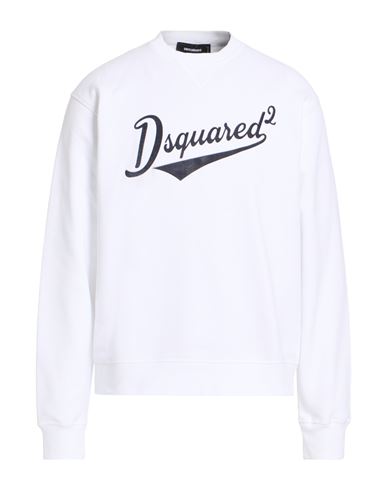 Man Sweatshirt White Size L Cotton