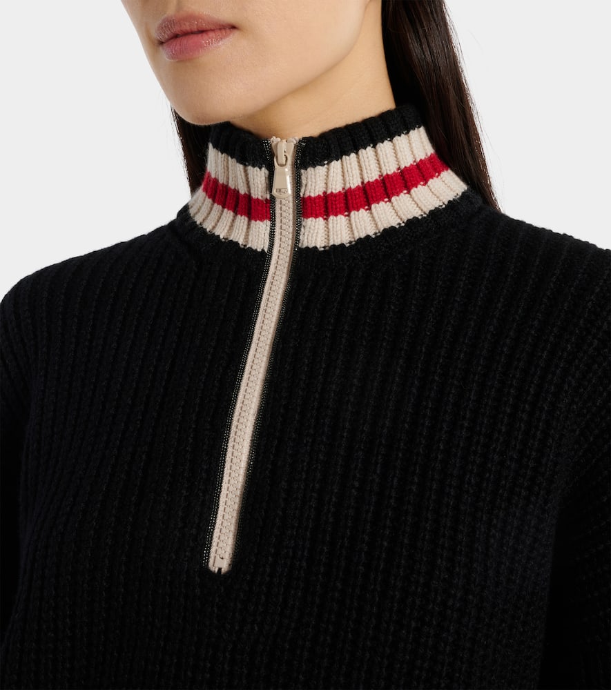 Wool half-zip sweater