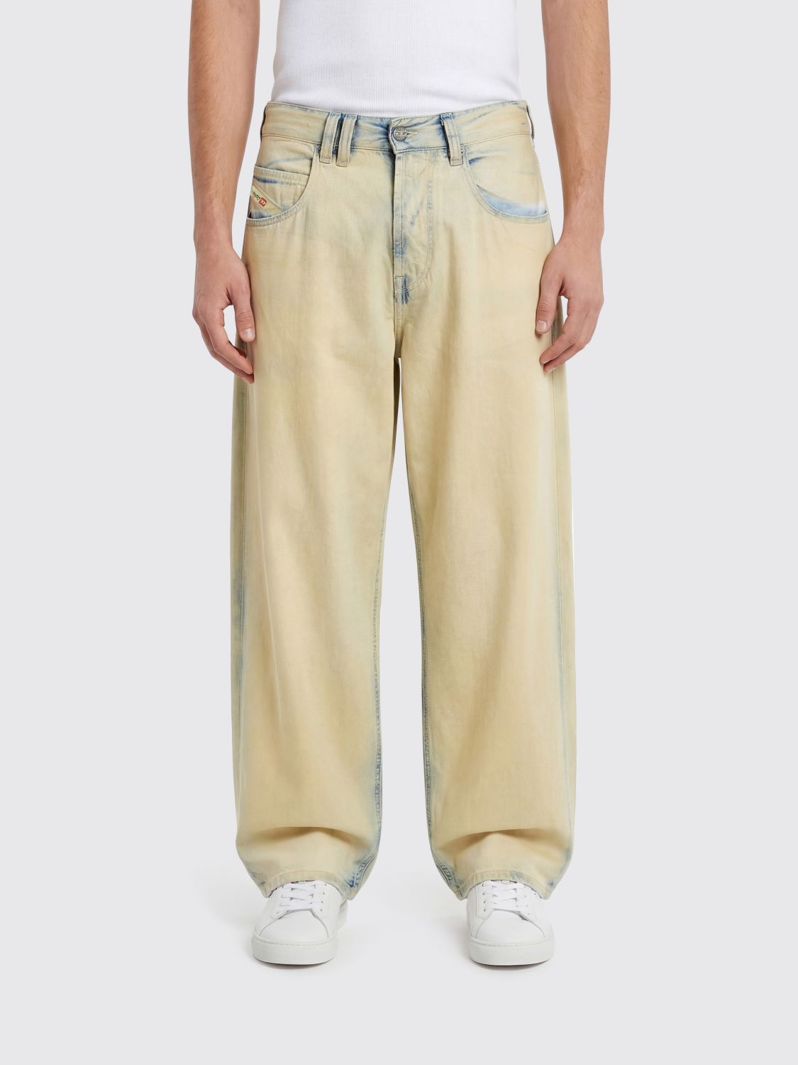 Jeans Men color Beige
