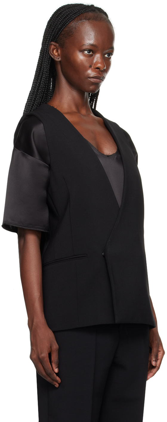 Black tux vest
