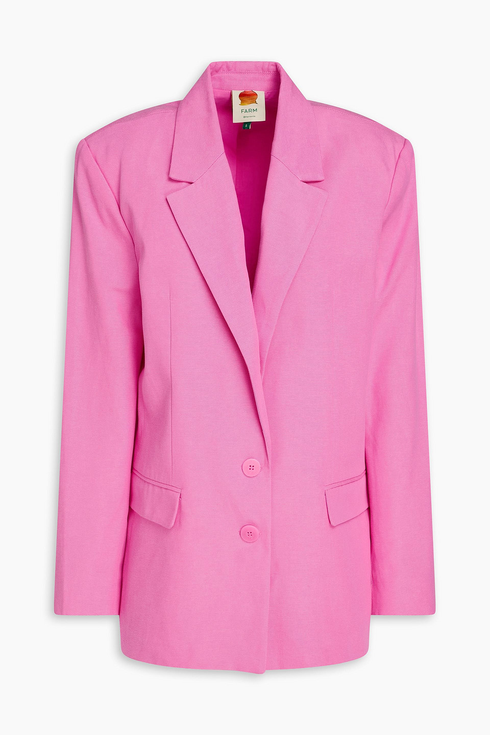 Lyocell and cotton-blend blazer - Pink - XL