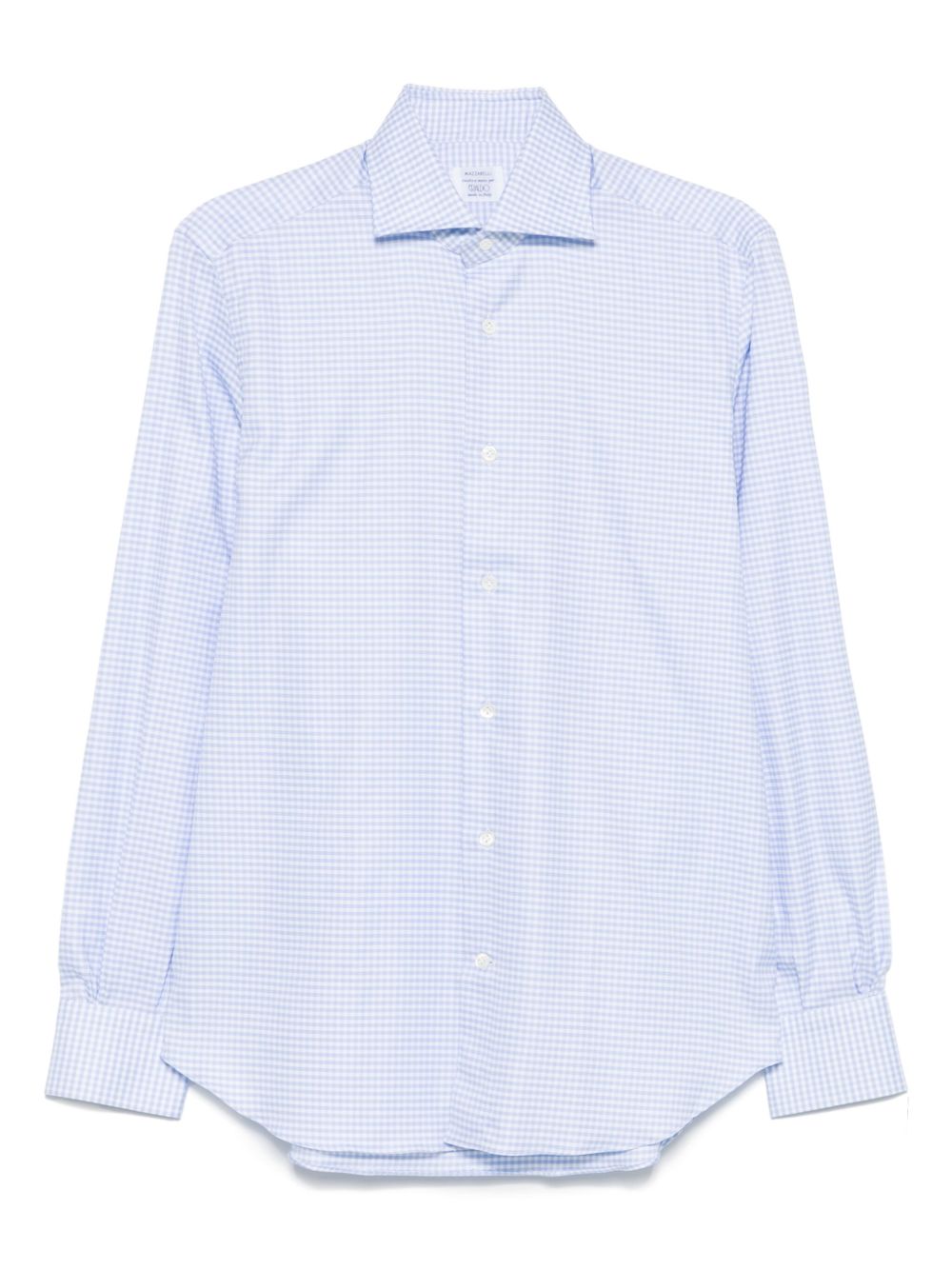 Mazzarelli checked shirt - Blue