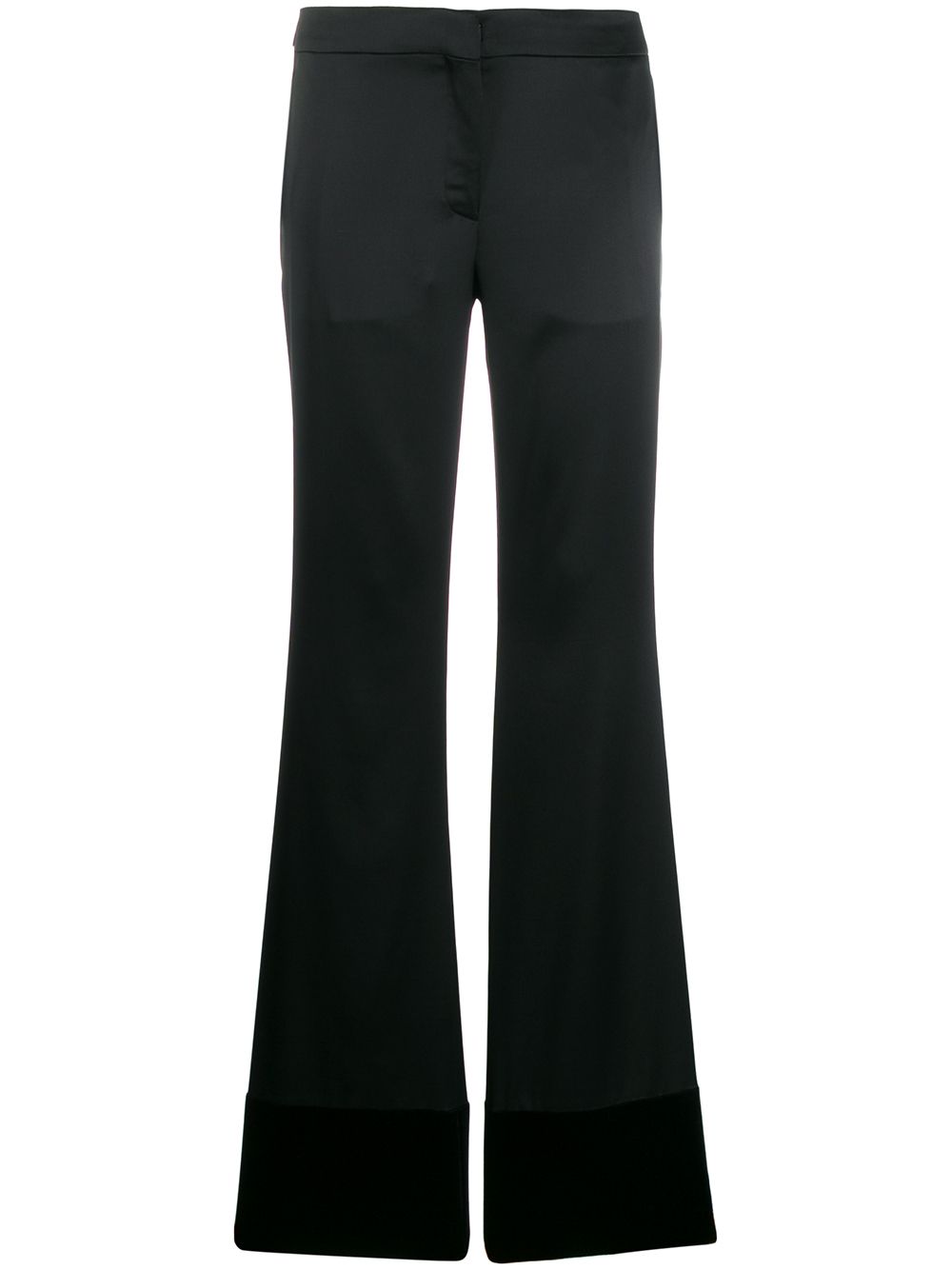 High-rise flared trousers - Black