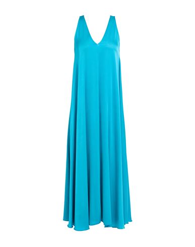 Woman Maxi dress Azure Size 2 Viscose