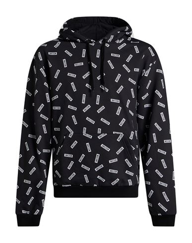 Man Sweatshirt Black Size XL Cotton