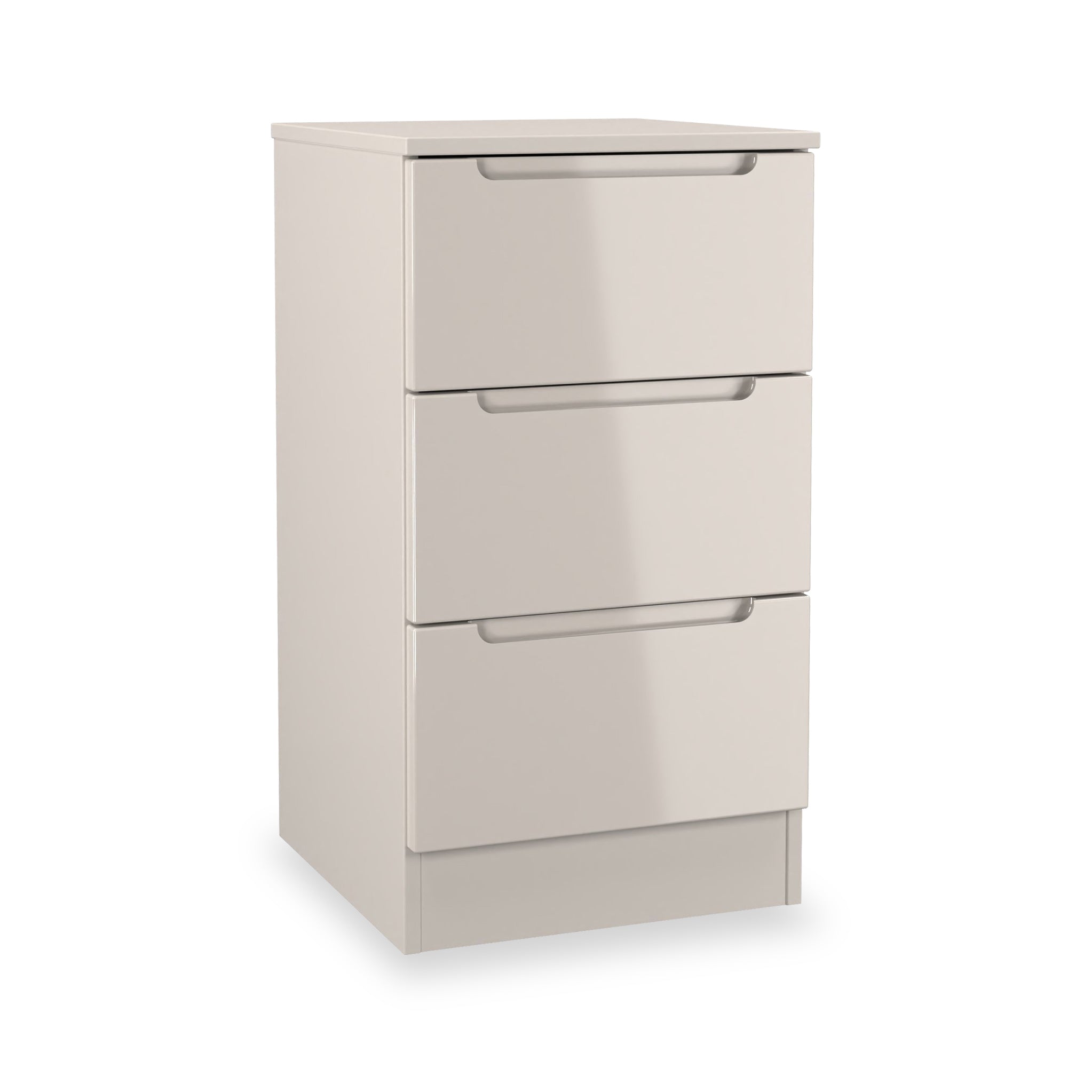 Henshaw 3 Drawer Bedside Table - Cashmere