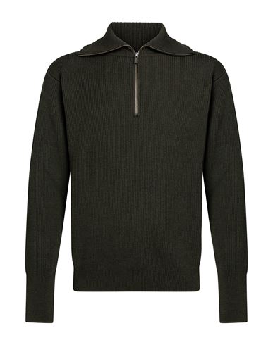Man Sweater Dark green Size M Virgin Wool