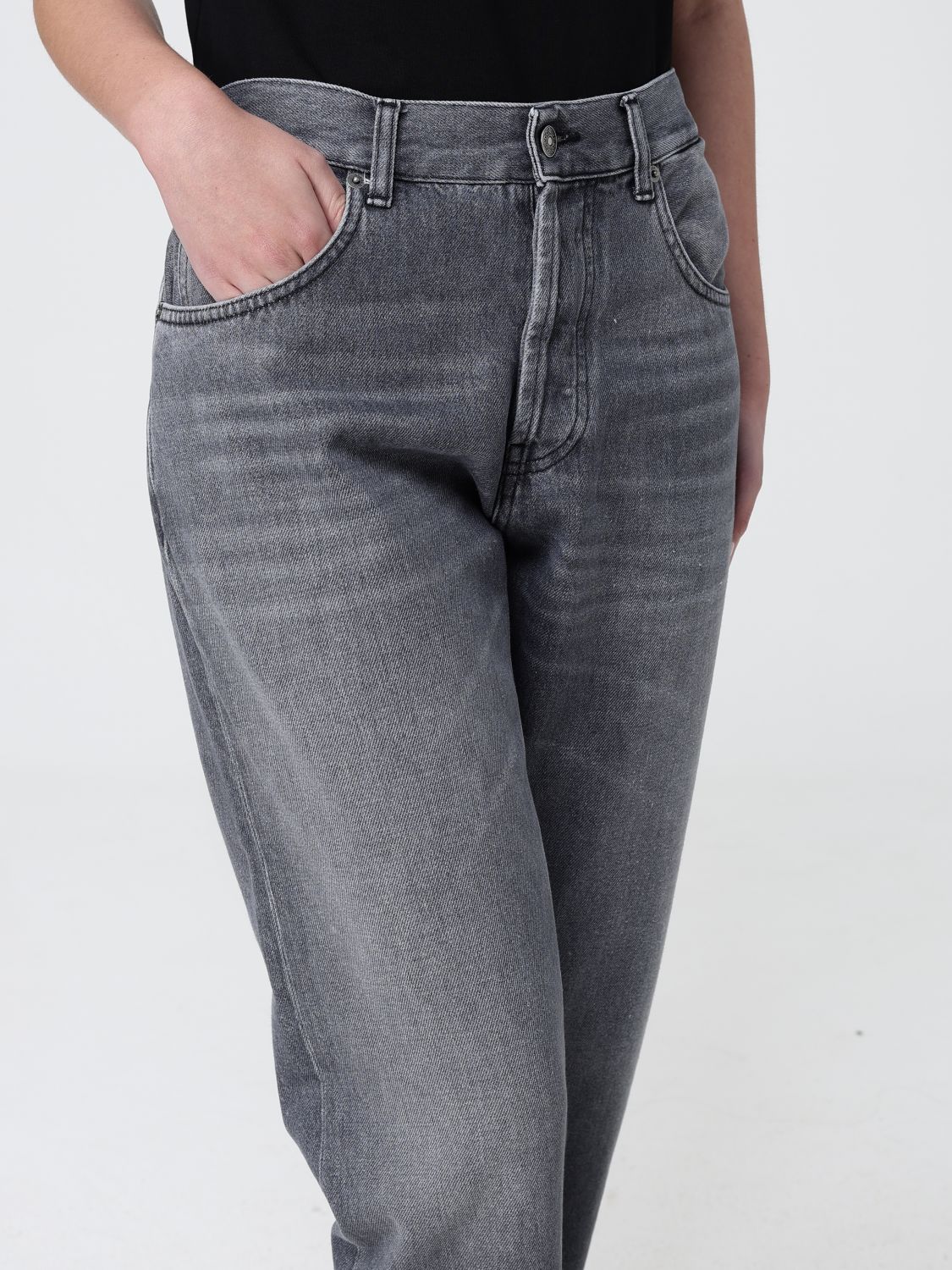 Jeans Woman color Mouse Grey