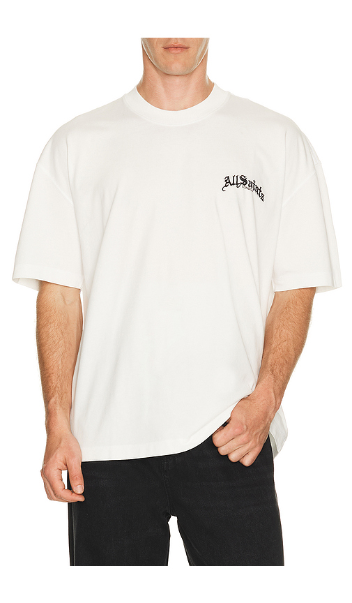 ALLSAINTS Descent Tee in White. XL/1X. Also in S