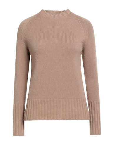 Woman Sweater Light brown Size L Cashmere