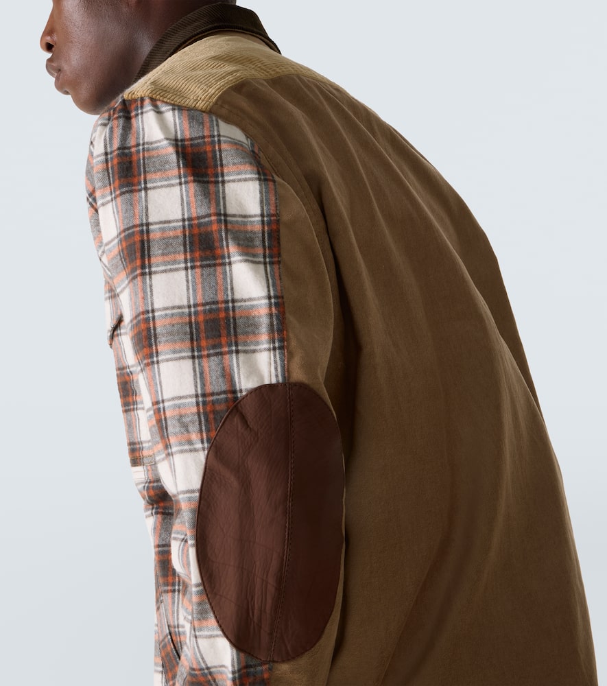 Checked cotton flannel jacket