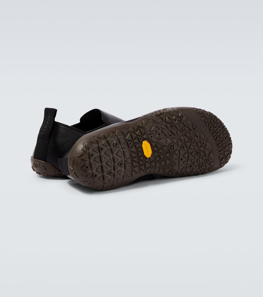 Vibram leather slip-on shoes