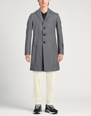Man Coat Grey Size 40 Wool, Polyamide, Cashmere