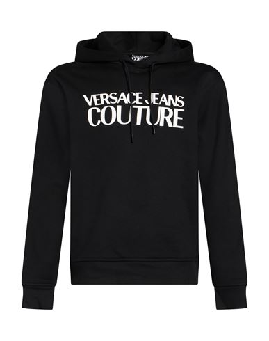 Man Sweatshirt Black Size L Cotton