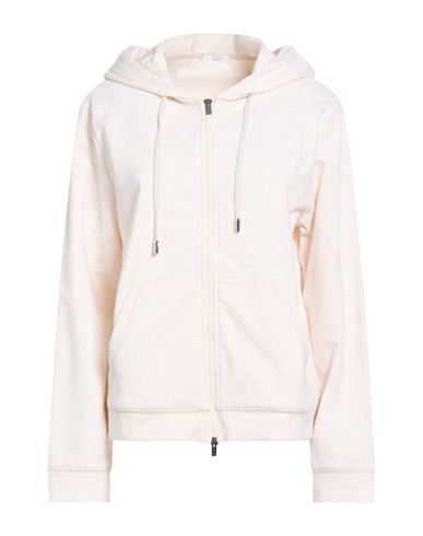 Easy Woman Sweatshirt Beige Size 10 Cotton, Elastane, Merino Wool, Cashmere