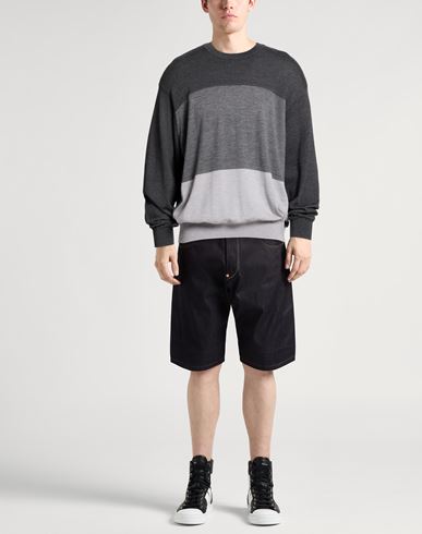 Man Sweater Grey Size M Virgin Wool, Polyamide, Elastane