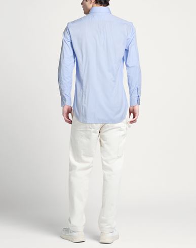 Man Shirt Sky blue Size 15 Cotton