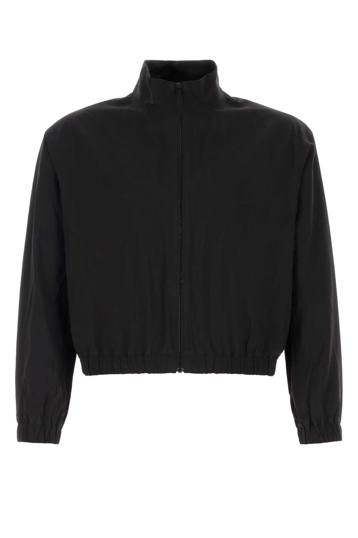 Nylon-Cellulose Jacket — Black