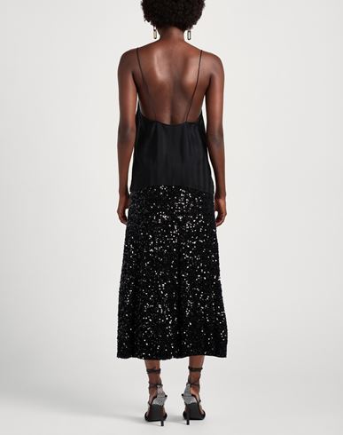 Woman Midi skirt Black Size 6 Polyester, Elastane