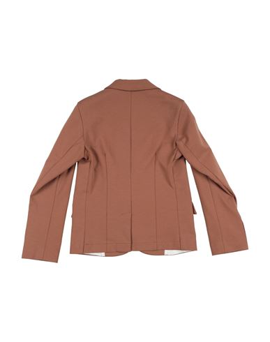 Man Blazer Brown Size 12 Cotton, Polyamide, Elastane