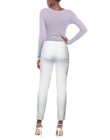 Woman Jeans White Size 27 Cotton, Viscose, Elastane