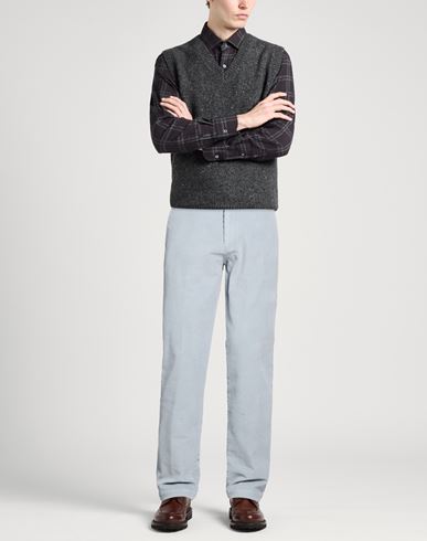 Man Pants Light blue Size 34 Cotton, Elastane